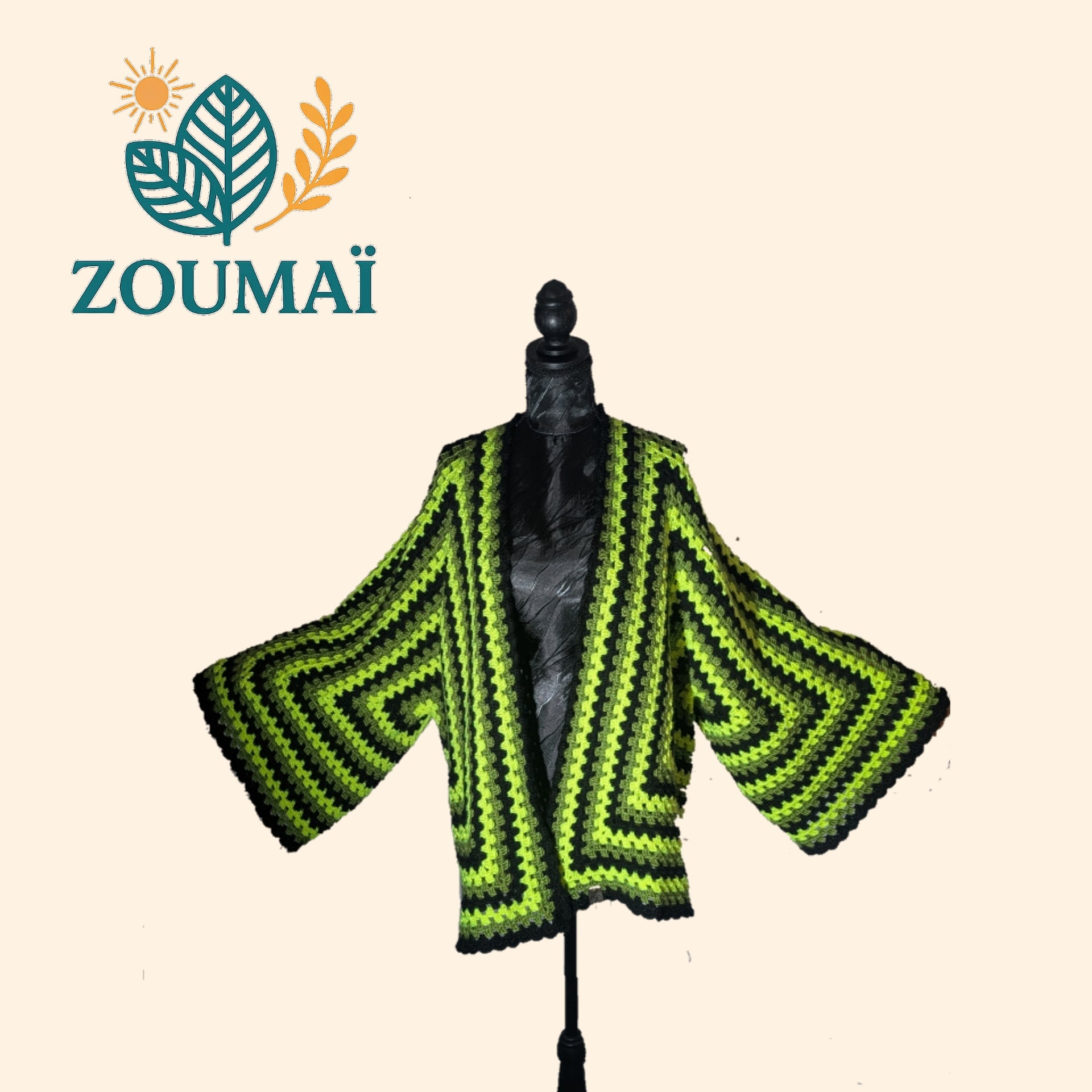 Cardigan "Néon Latino" Taille L (169€)