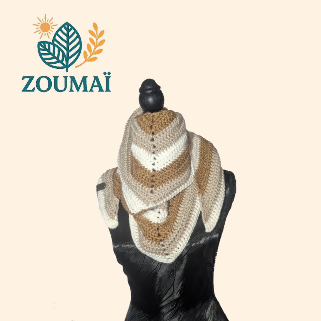 Écharpe "Triangle des Sables" Taille unique (39€)