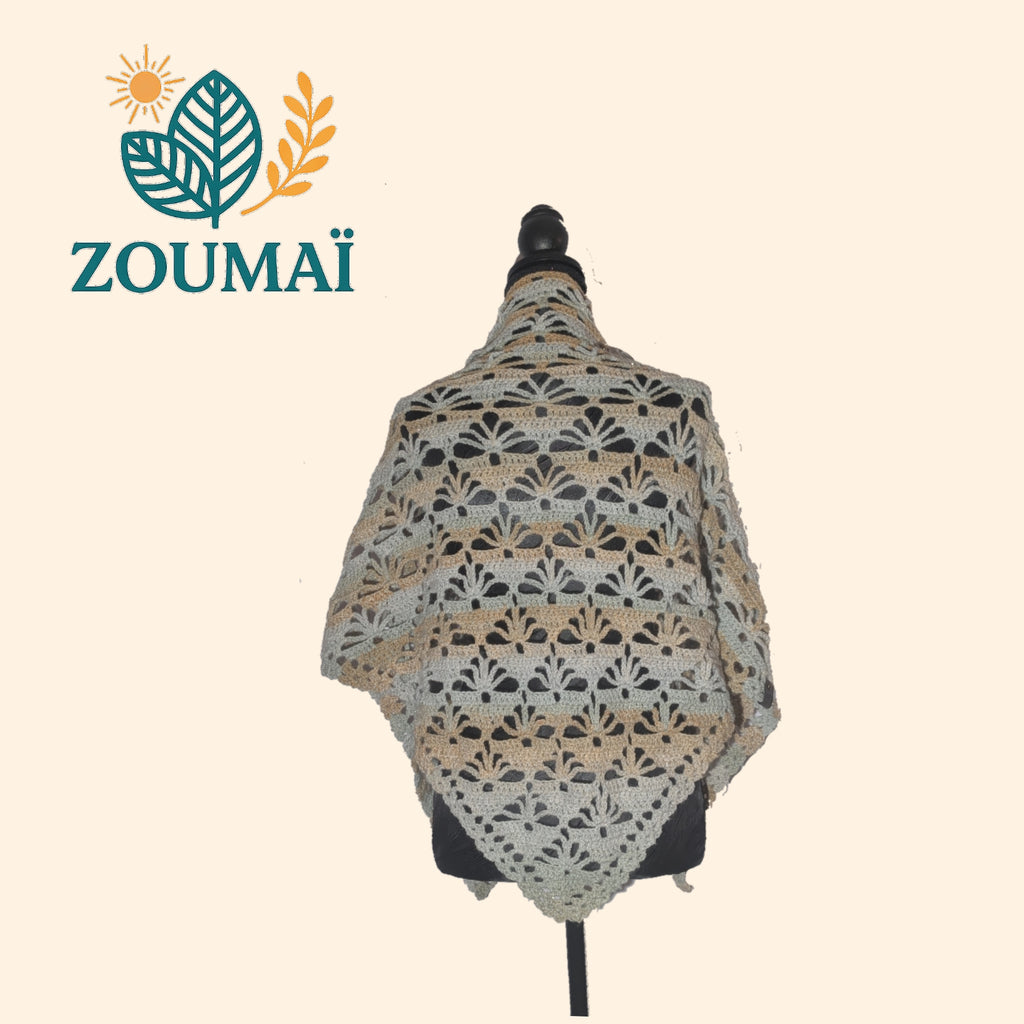 Châle "Brume Automnale" Pièce unique - Taille unique (49€)