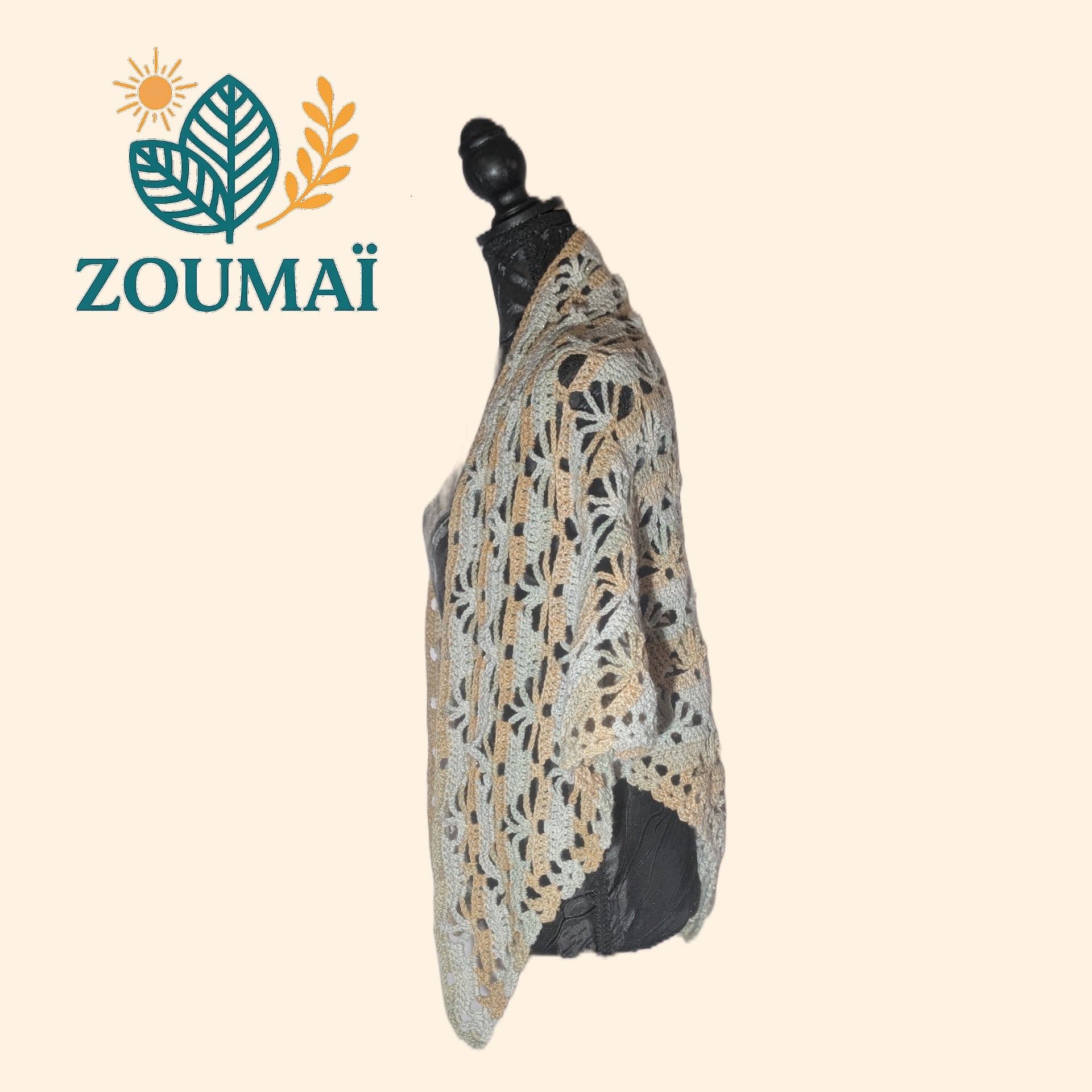 Châle "Brume Automnale" Pièce unique - Taille unique (49€)