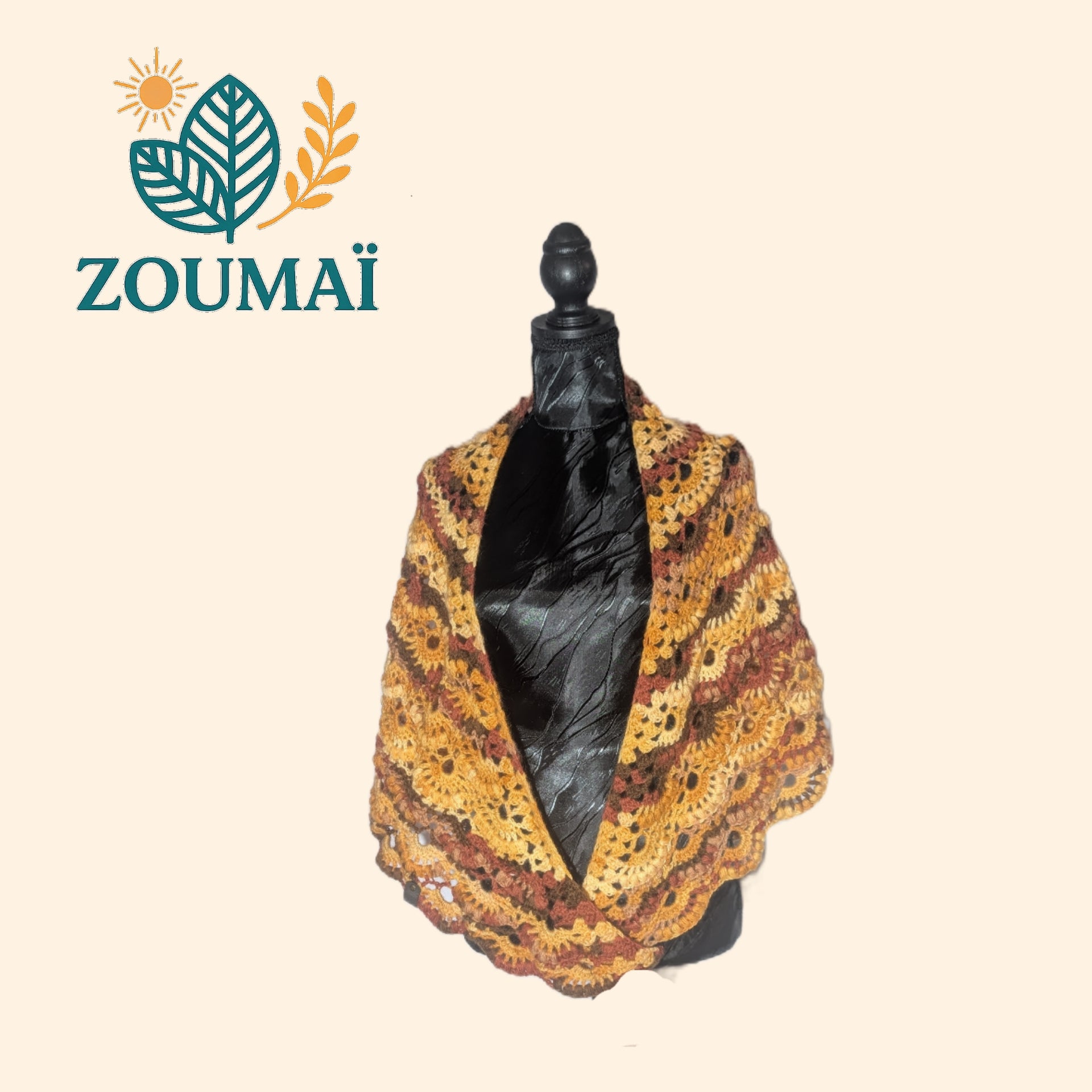 Châle "Été Indien" Piéce unique -  Taille unique (49€)