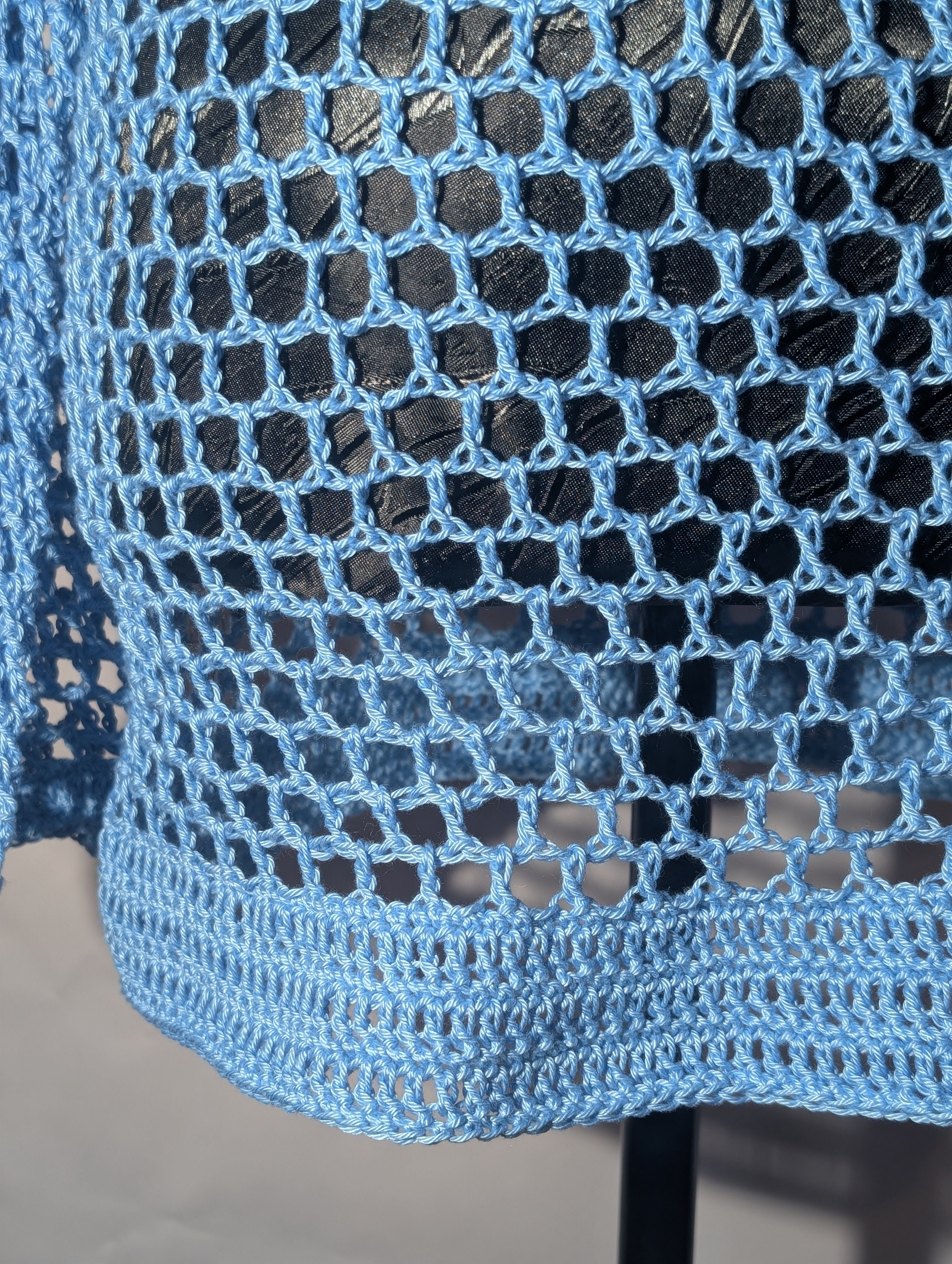 Tunique "Mesh" bleu Aqua - Taille S (79€)