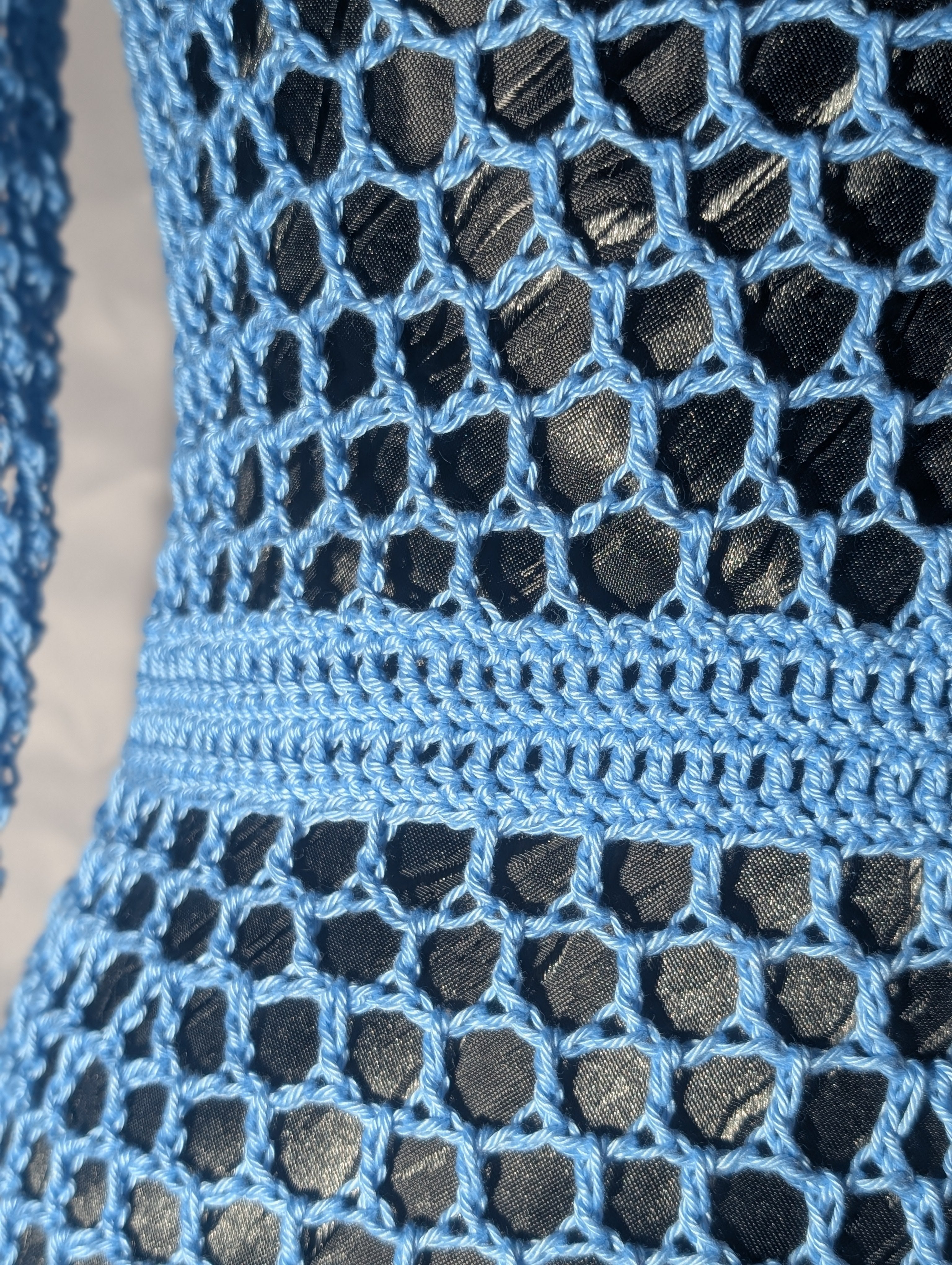 Tunique "Mesh" bleu Aqua - Taille S (79€)