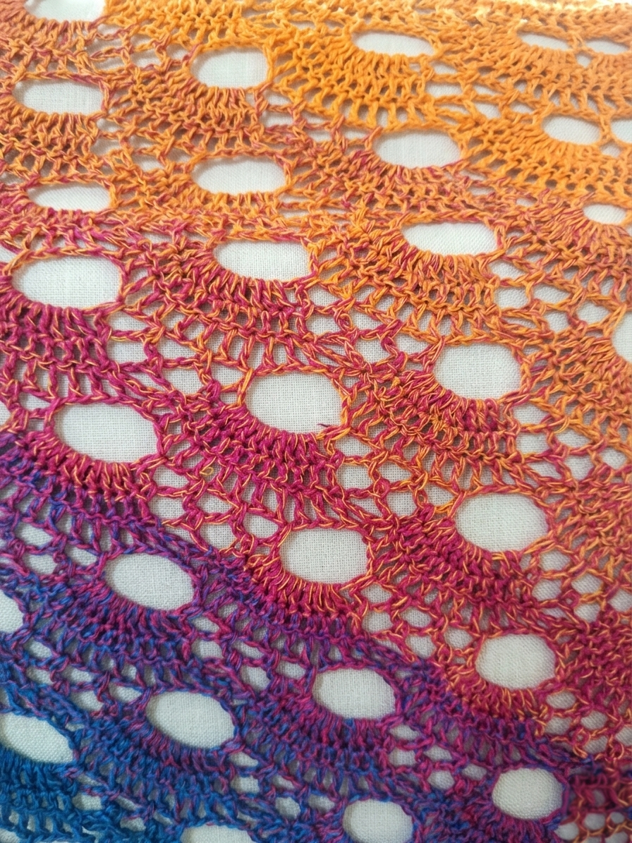 Châle "California Sunset" - Dégradé Sunset - Coton - TU