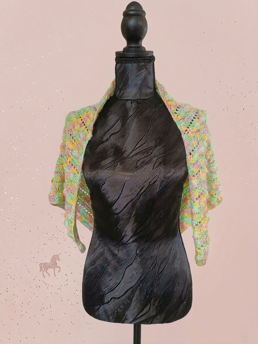 Châle "Licorne" - Multicolore Dégradé - 100% Coton - 70X120 cm