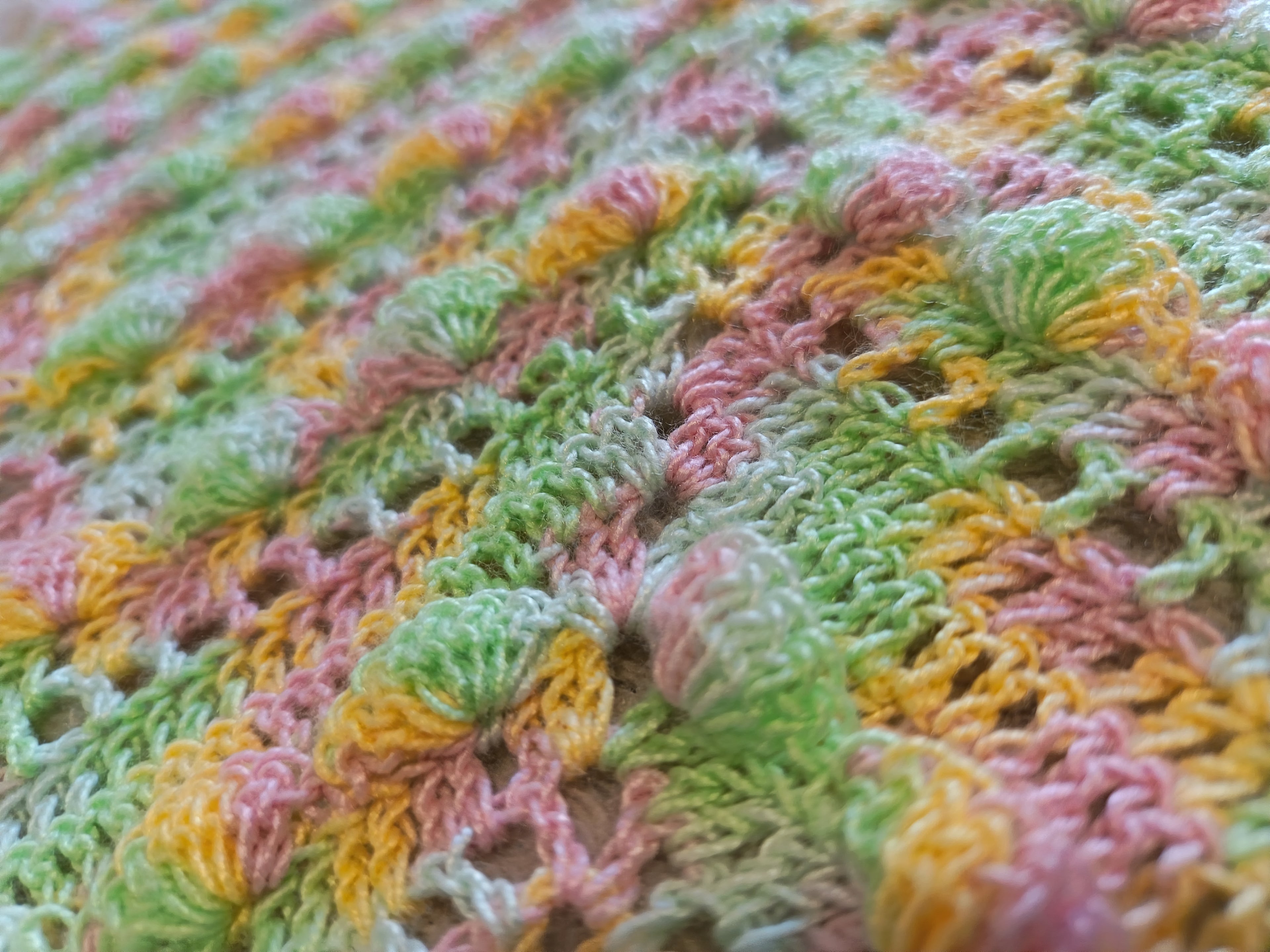 Châle "Licorne" - Multicolore Dégradé - 100% Coton - 70X120 cm