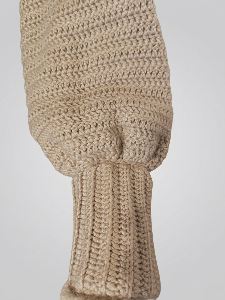 Gilet "Manga" - Beige - 20% laine 80% acrylique -Taille M