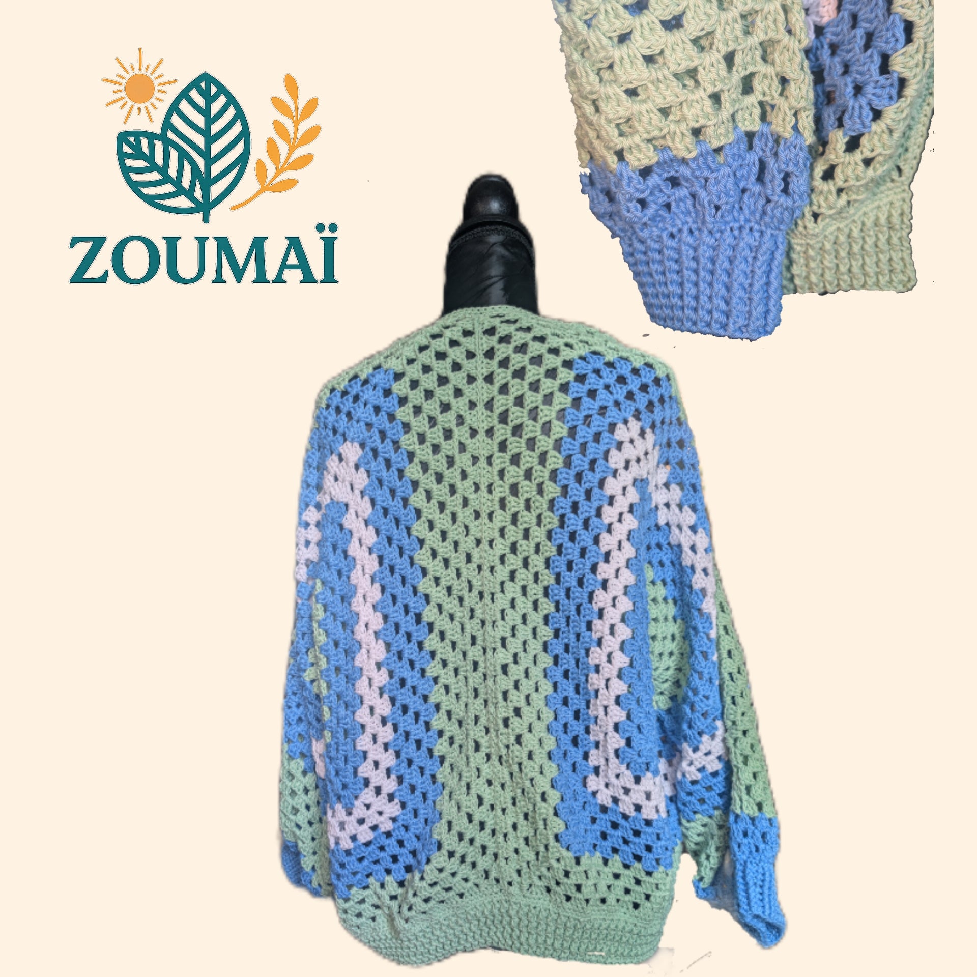 Cardigan "Primavera" Taille M (150€)