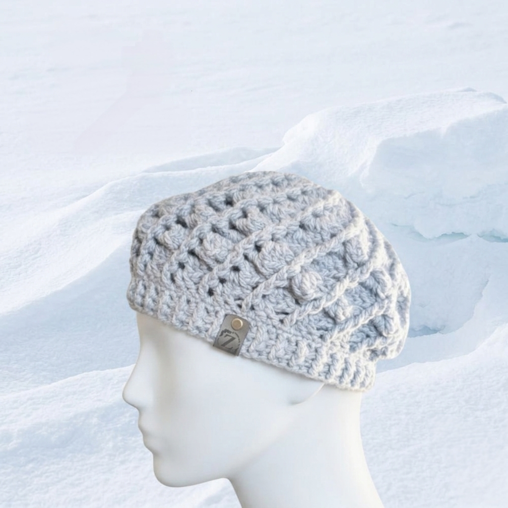 Béret "Twist" - Gris - 20% Laine 80% Acrylique - TU